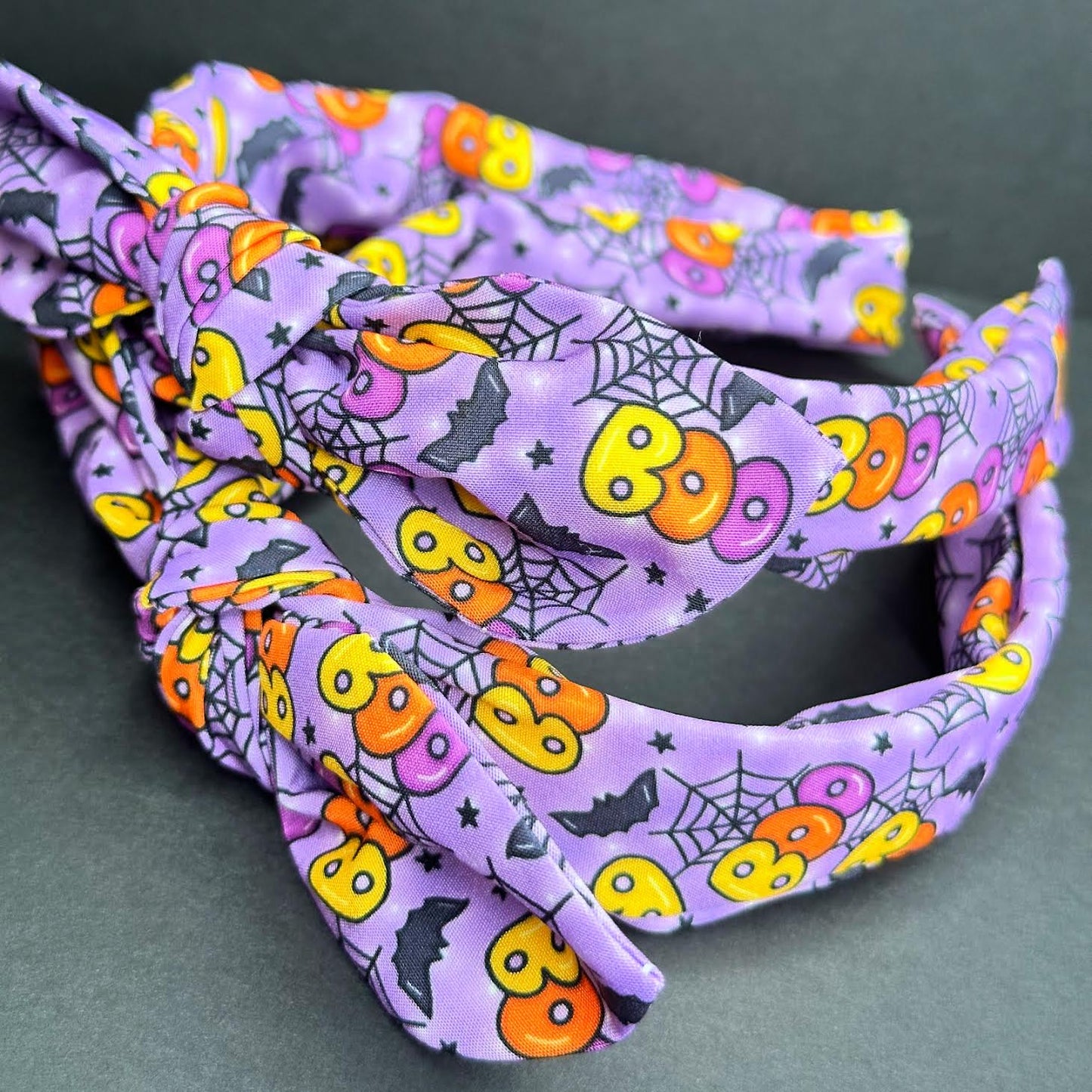 BOO! Top Kot Bow Headband