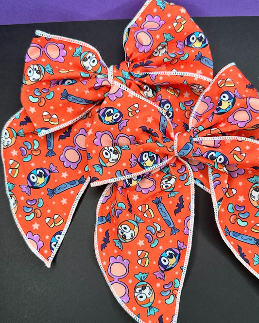 Trick or Treat Serged Bow